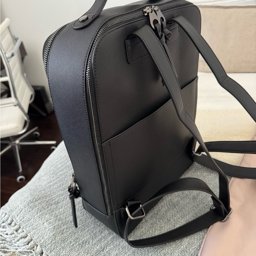 CALPAK Black Backpack with Braided Detail - Picture 3 of 9